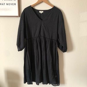 Black smock dress